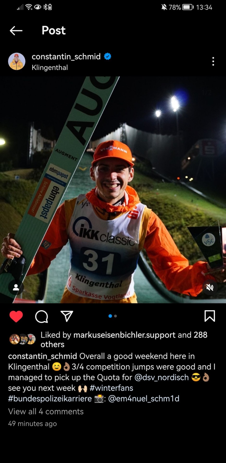I Mean I Am Happy For Consti Getting The Quota For The German Team But My Heart Is Also Brocken For Eisei.