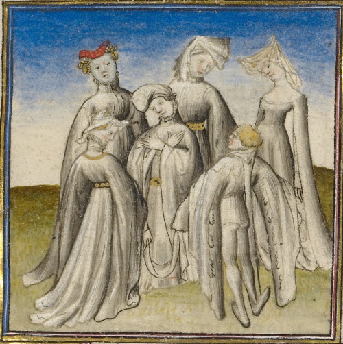 Illustrations from a Roman de la Rose, French, Paris, about 1405
