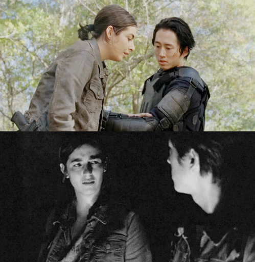 rhee-greene:  the walking dead meme: (7/8) relationships tara/glenn