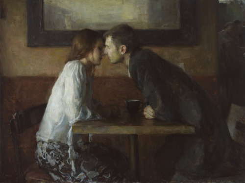 slothman-1:  the-retro-housewife-01:  ‘A Stolen Kiss’ by Ron Hicks.   🍀 + ✡️