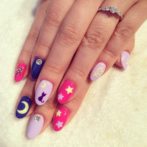 nails - SailorMoon* #nail #nails #nailart #ネイル #ネイルアート...