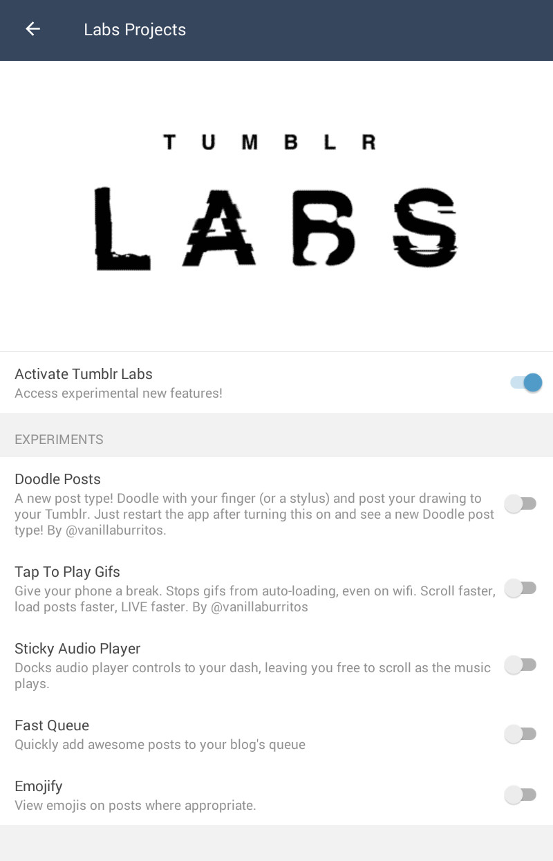 Unwrapping Tumblr Tumblr Labs Has Arrived On The Mobile Apps The