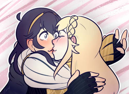 honky-donk: if lucina and sharena aren’t meant to kiss then why do they both have lips?