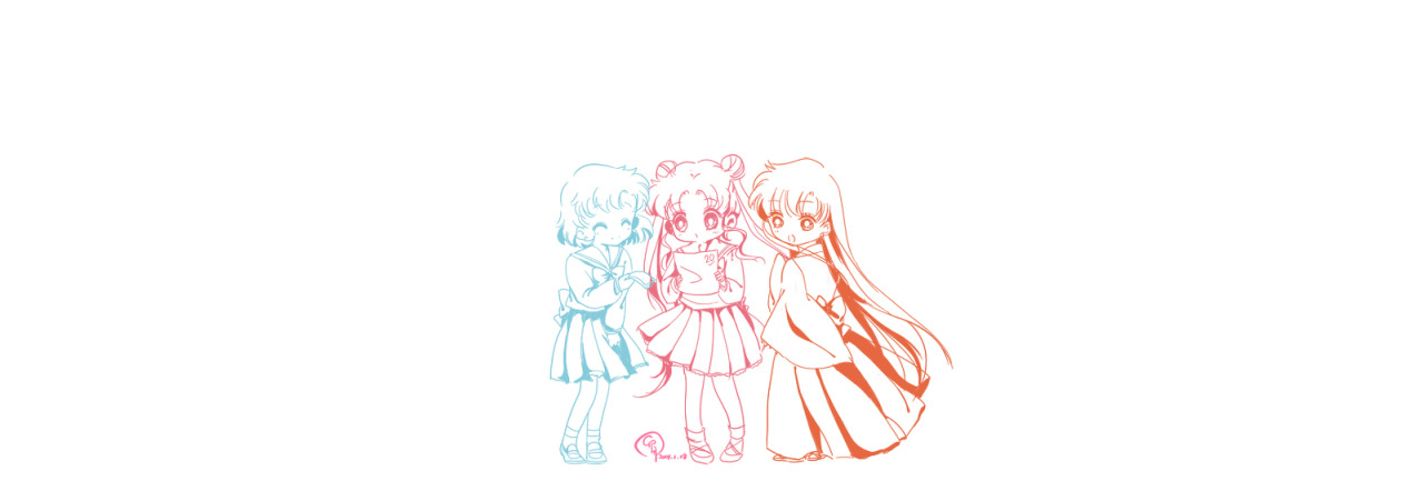 girlsbydaylight:  セーラー戦士の友達 by 羽淵卯月 on pixiv 