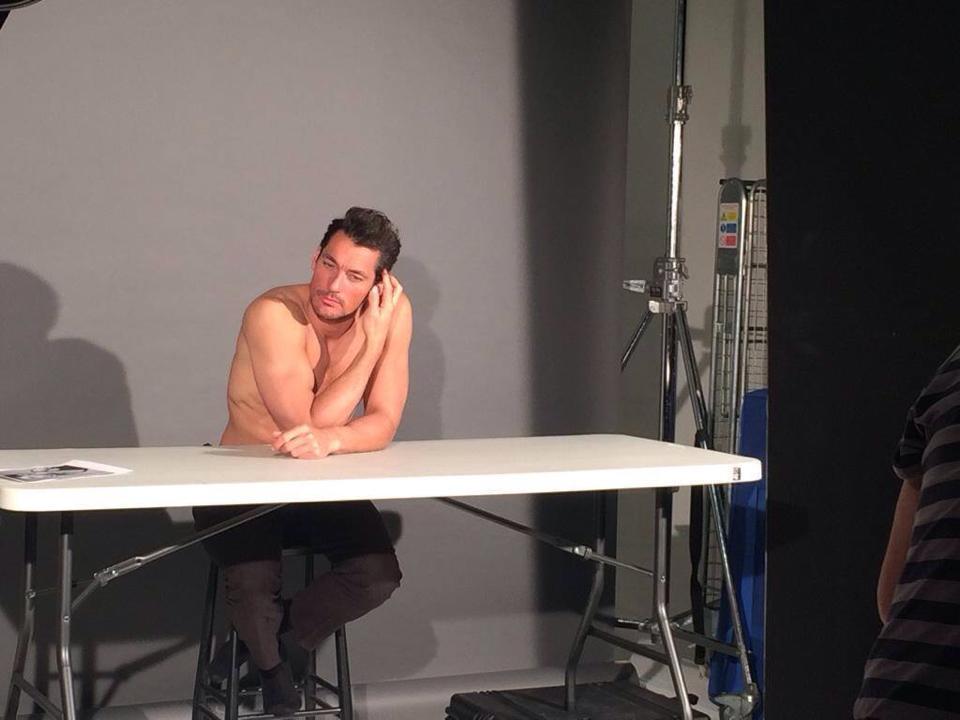 thekinggandy:David shooting today for Marie Claire UK  no&hellip;THAT is hot.