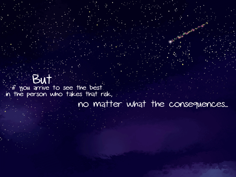 champivermi: To risk the destruction of the earth, for any reason, is selfish. But
