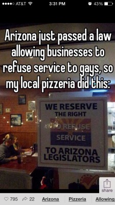 alecsaaa:  mooyouwhore:  lillyhasatumblr:  postllimit:  LOOK AT THIS AMAZING BUSINESS  Jesus fucking christ there is decency left in this shitshow we call a state.  Holy shit where is this place. My mind is god damn blown right now.  I fucking hate this