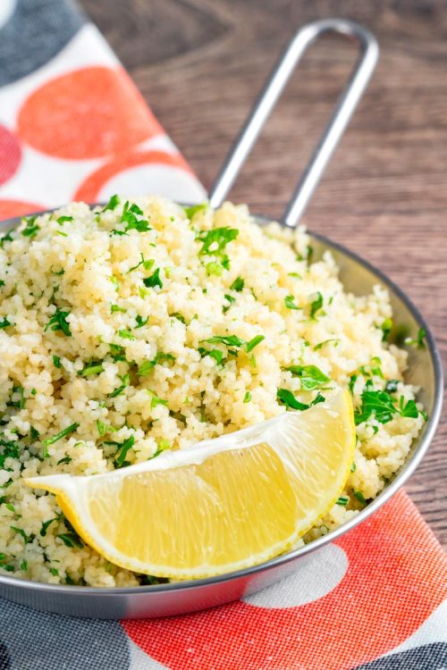 When it comes to a side dish for North African flavours, I rarely look beyond buttered couscous, it 