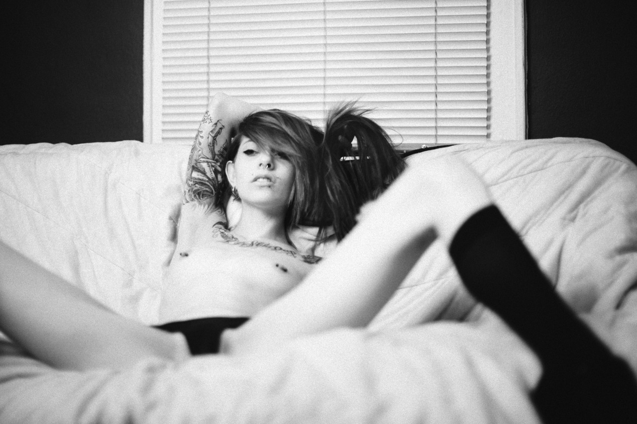 girls-w-tattoos:  Model: Ashley Doll Photography by Eraser5 LickHerPicture.com