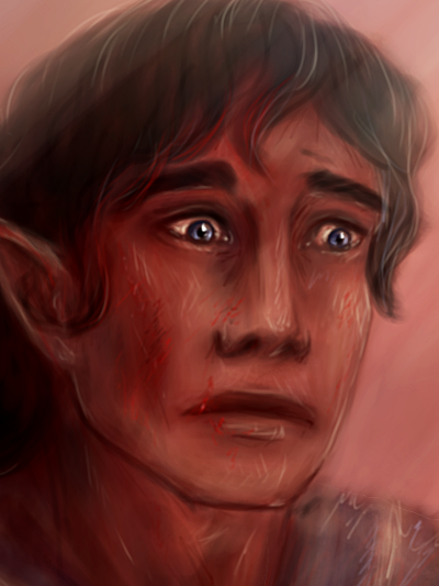 likes-drawing-elves:Arakáno, the youngest son of Ñolofinwë, died in the Battle of the Lammoth.