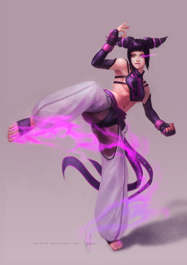 art-of-cg-girls:  Street Fighter - Juri by poibuts 