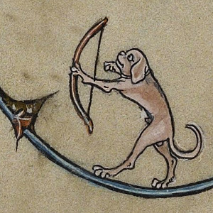 Rabbits are great, but we can’t have them getting all the attention. The dogs of Ms. Codex 724, 13C 