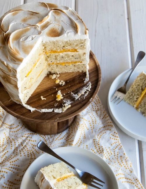 sweetoothgirl:LEMON MERINGUE CAKE