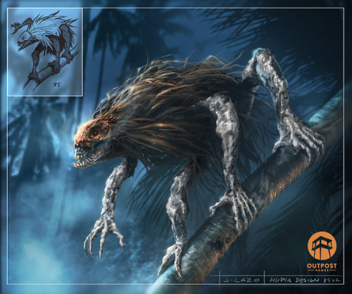 SOS Creature Designs by Javier LazoArtist commentary: “Designs for the Hupia creature featured in SO