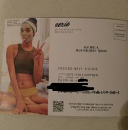 Highlight of the day today:  Came home from work today, checked the mail and I got this in the mail&hellip; A FREE PAIR OF UNDIES! Unfortunately for me and @aerie, I don&rsquo;t typically wear woman&rsquo;s underwear and it&rsquo;s only valid at Aerie