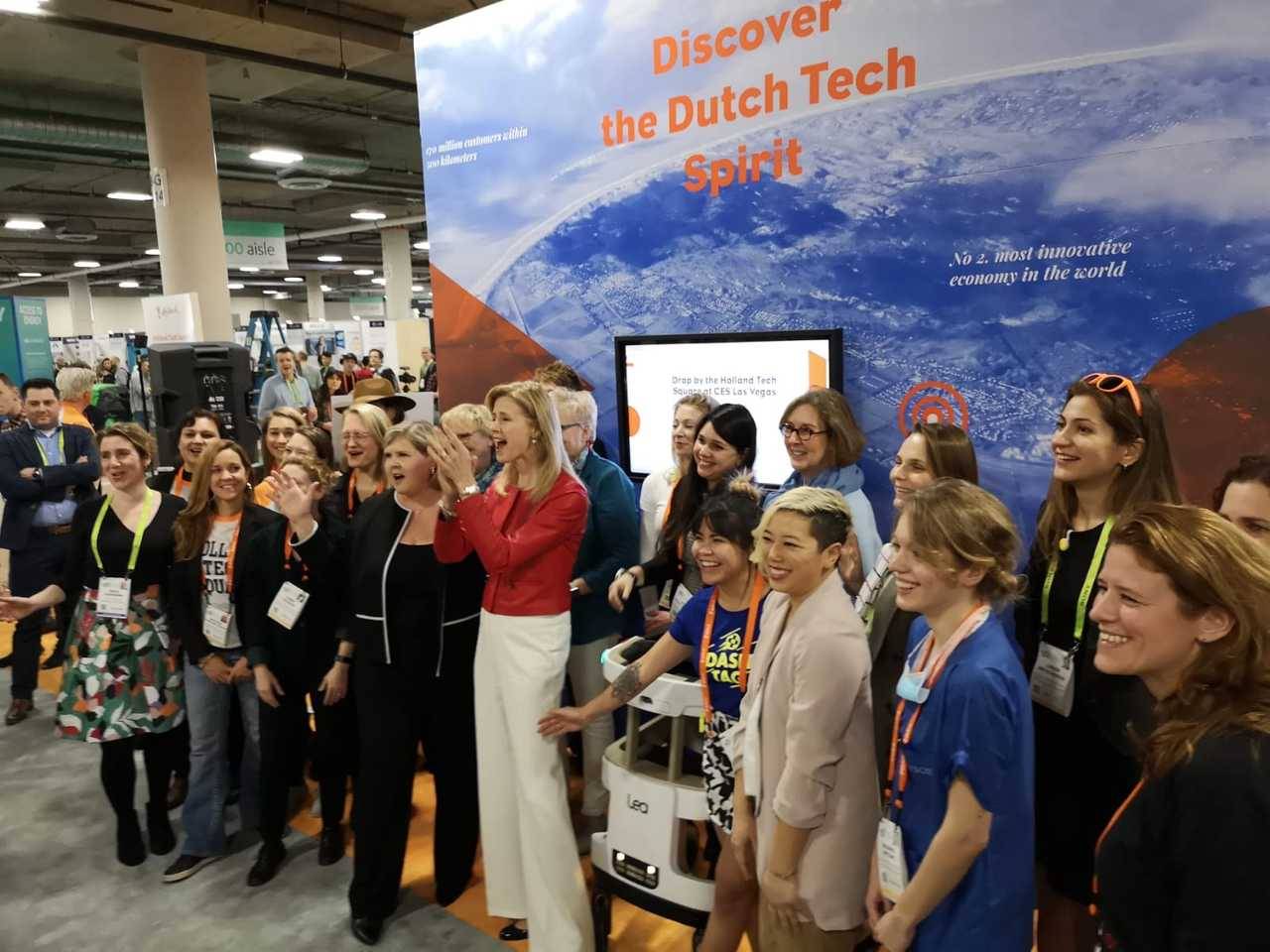 A strong presence of woman in tech at the Holland Tech Square at CES2019