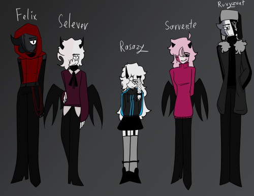 Our Dear Main Cast For This FNF Au I've Created. [Drew Sarvente In Her Casual Clothes Bc I Was Struggling