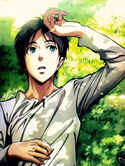 Close-up of Eren’s new official poster/image,