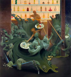 Spring Bar Scene by Inka Essenhigh