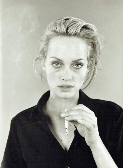 fashiontimeless:Amber Valletta by Juergen Teller for Strenesse Fall, 1996