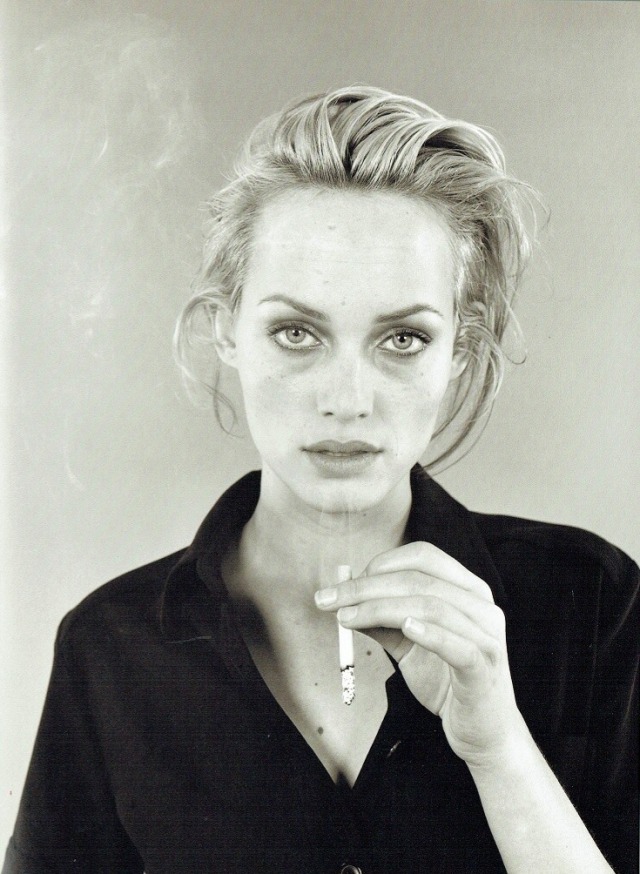 fashiontimeless:Amber Valletta by Juergen Teller for Strenesse Fall, 1996