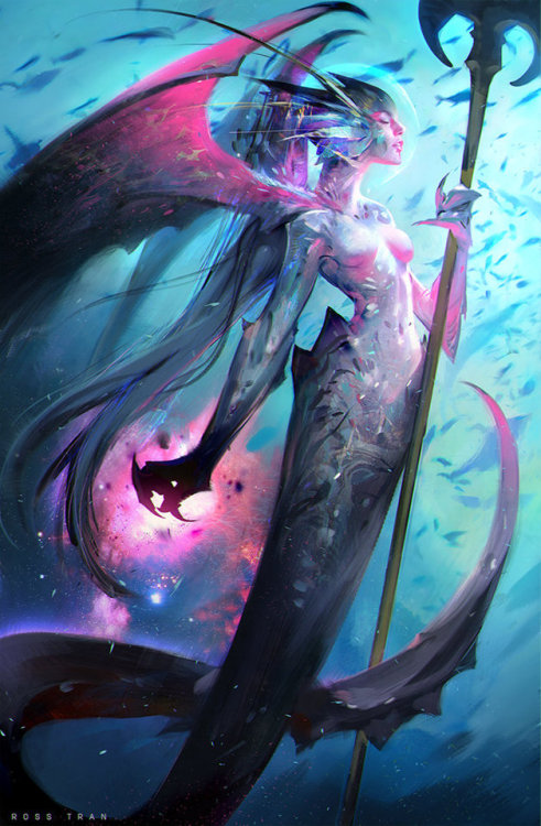 a-wandering-minstrel: Mermaid by Ross Tran 