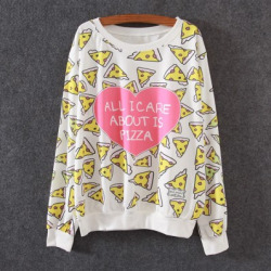 1337tattoos:  ~HEARTS EVERYWHERE~  White Love Heart And Pizza Print Loose Sweatshirt 💖 White Heart Print Loose Cotton T-Shirt 💖 White Round Neck Heart Print Sweatshirt 💖 Heart Print White Short Sleeve Loose Dress 💖 Black Skinny Elastic Leggings