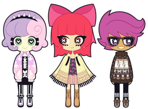 nekozneko: We are the Cutie Mark Crusaders, on a quest to find out who we are ! And we will nev