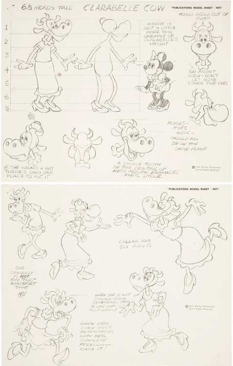 A few more in the 1971 Disney Publications series: model sheets for Uncle Scrooge, Three Little Pigs