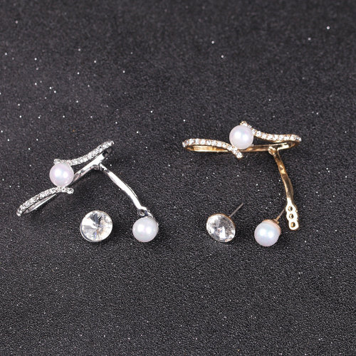 ihellofebruary: Fashion Ear Stud Earrings Silver Round Pearl Star EarringsCheck out HERE20% OFF coup