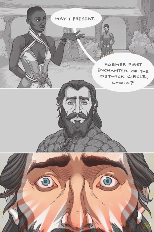 commandermorgan:Comic commissioned by @visceralcoma . The prompt: Lady Vivienne mentions (to a human