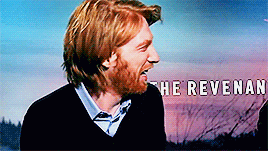 domhnall-tonal:“I think it’s better to be overcome by emotion and faint [when you watch a movie] rat