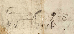 theotherjax:  hideakiohno:  Casual reminder that in one of Leonardo da Vinci’s many notebooks containing innumerable artistic and scientific sketches and notes of incomprehensible importance, there is a sketch of two penises with legs and tails walking