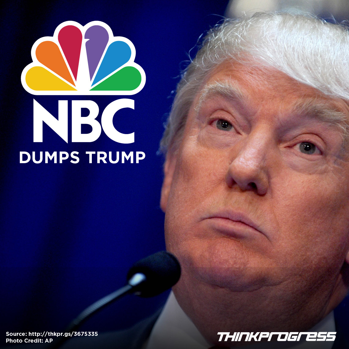 reclaimingthelatinatag:  think-progress:NBC Ditches Donald Trump Over His Anti-Immigrant
