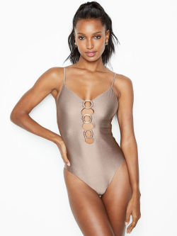 modelmylove:Jasmine - VS Swim - V-Plunge Ring One-Piece