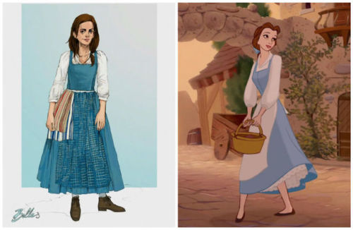 When it came to reimagining Belle&rsquo;s blue dress, &ldquo;l wanted to show more to it, mo