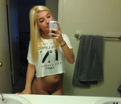 not&ndash;your&ndash;slut:  Back when I was a little blonde whore….who wants to use me(;