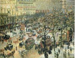 artist-pissarro: Boulevard des Italiens Morning,