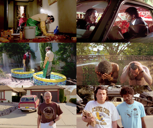 repllicunt:  Visual Parallels: Breaking Bad &amp; Pulp Fiction (x) 