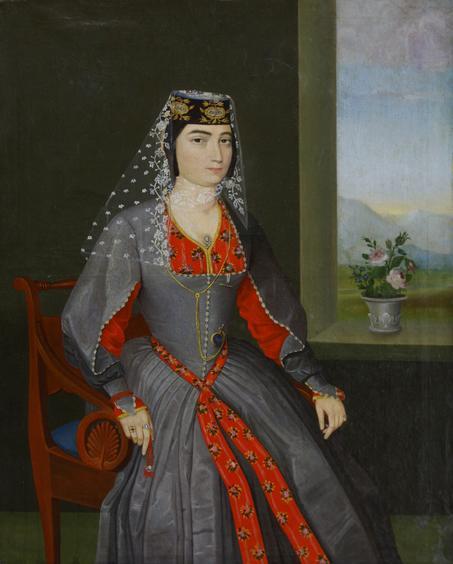 Portraits of Armenian noblewomen by Hakob Hovnatanyan1. Portrait of Shushanik Nadiryan, 18502. Princ
