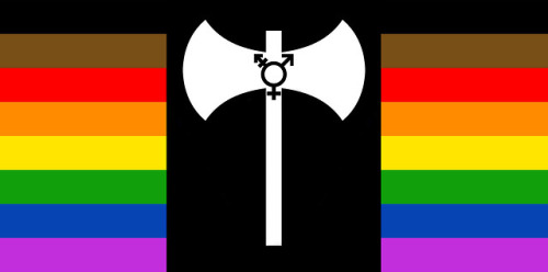 dreambutch: Reclaimed Labrys Lesbian Flag ConceptsThe pink-red gradient lesbian flag originated as 