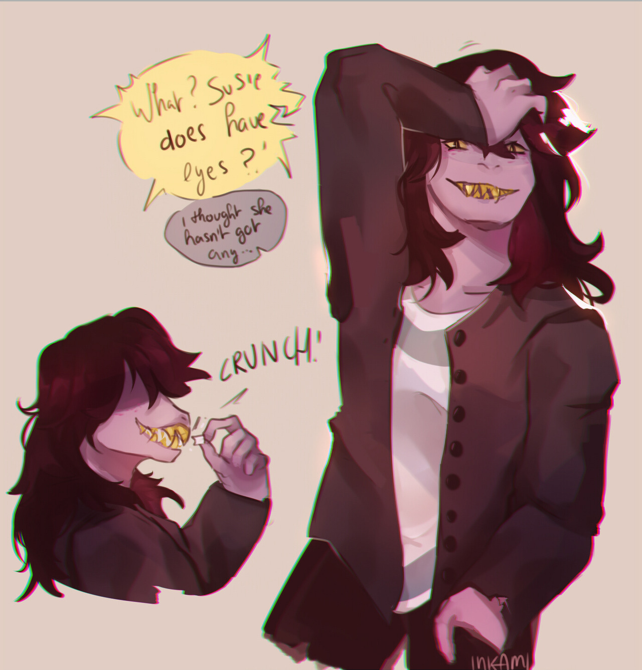 ink-ami:  Cute girlsSusielle is clearly my fav ship in deltarune, it reminds me a