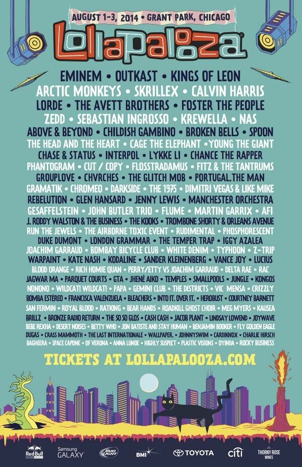 Childish Gambino will be performing at Lollapalooza 2014.
He will also be performing at the RBC Royal Bank Bluesfest.