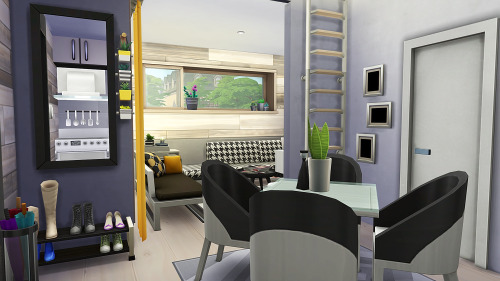 FASHION DESIGNER&rsquo;S TINY LOFT 1 bedroom - 2 sims1 bathroom§65,319Built on a 20x15 lotB