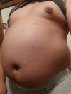gainerburr:Stuffed belly!I had a hamburger, 20 nuggets, some fries, a chocolate milkshake