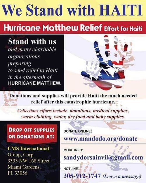 Please donate today “…about 20 organizations in Miami have come together and are using 