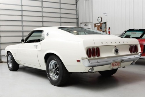 bigboppa01:  1969 Boss 429 Mustang dressed in Wimbledon White