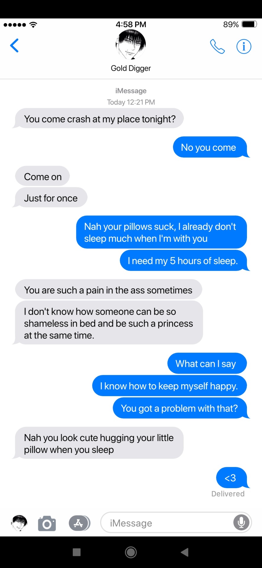 You Hug Your Pillow When You Sleep