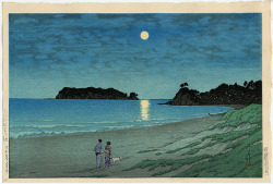 surrealismart:    Shichirigahama, Soshu  1930  Hasui Kawase  