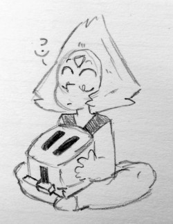 kaceart:  Peri with a toaster, as requested